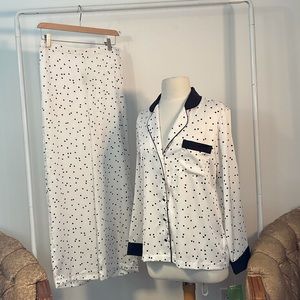 Kate Spade white and black pajama set